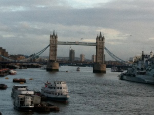 Tower Bridge - view from London Bridge.