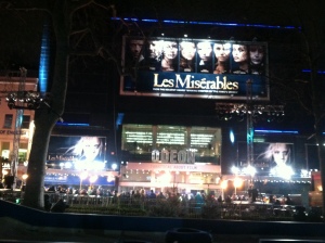 "Les Mis" movie premiere in Leicester Square!