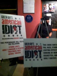 "American Idiot" tour...